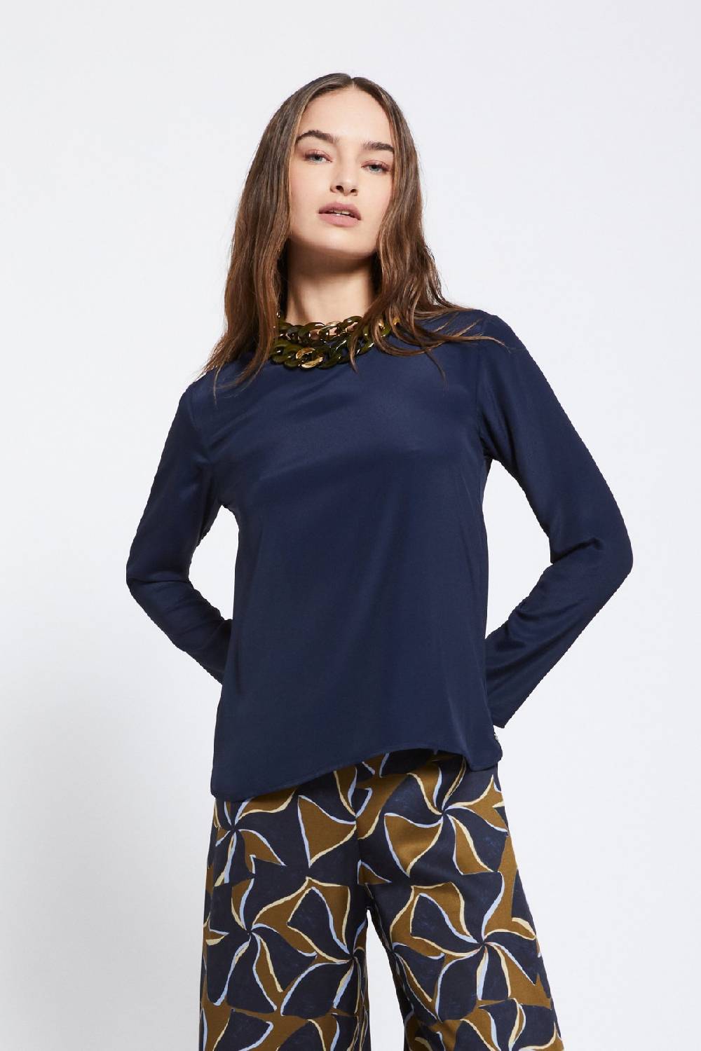 ottod'Ame Silk-blend blouse Italy