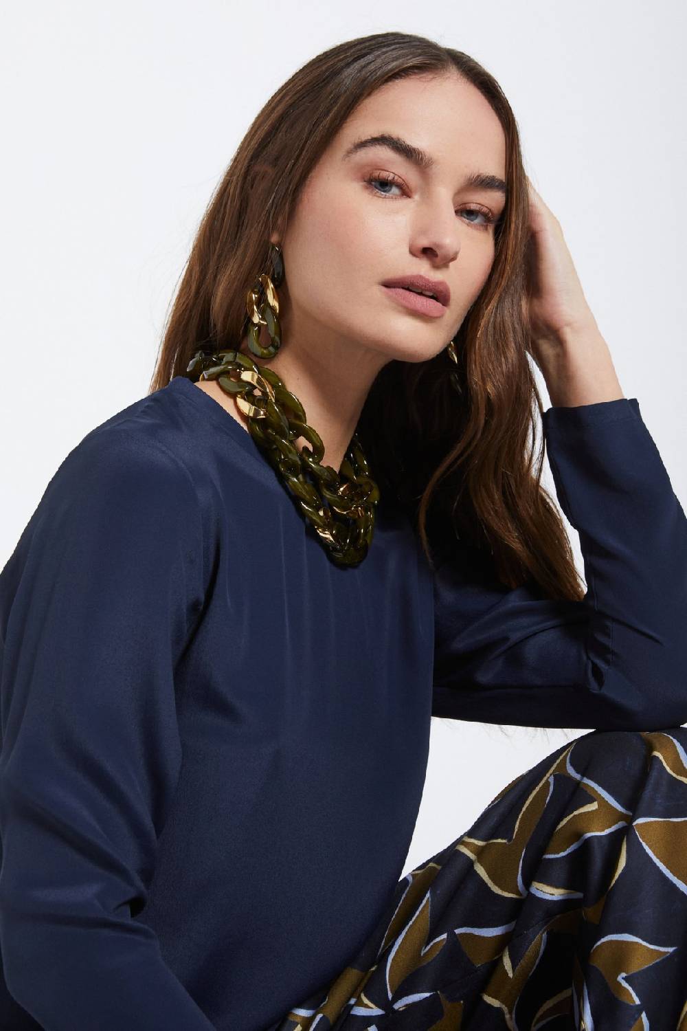 ottod'Ame Silk-blend blouse Italy
