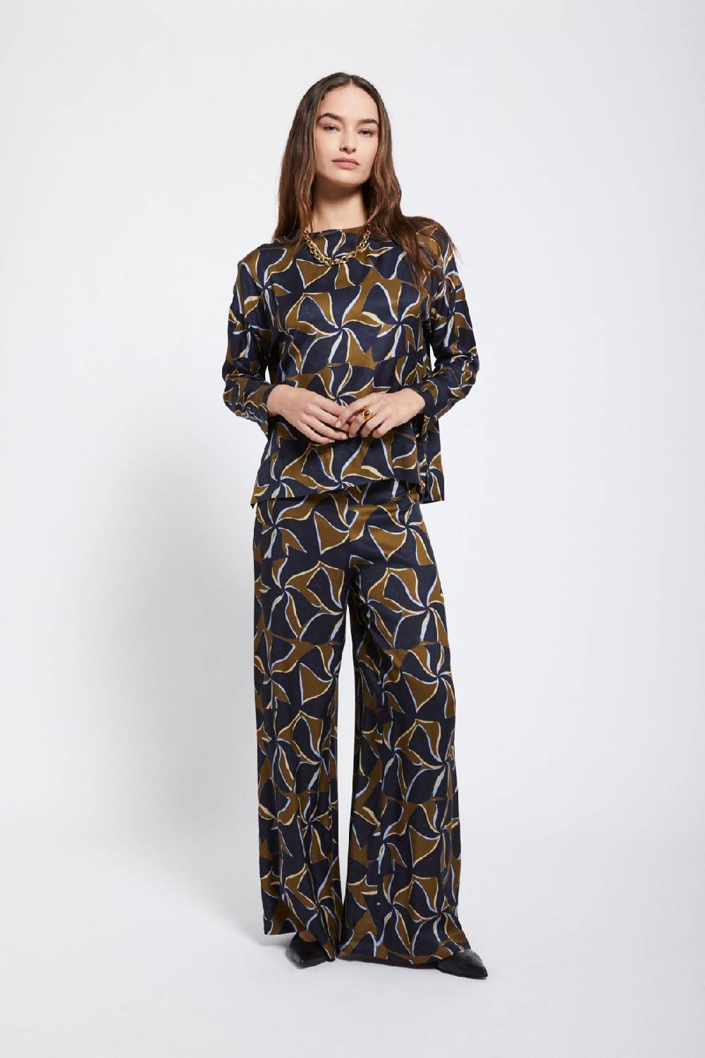 ottod'Ame Viscose palazzo trousers Italia