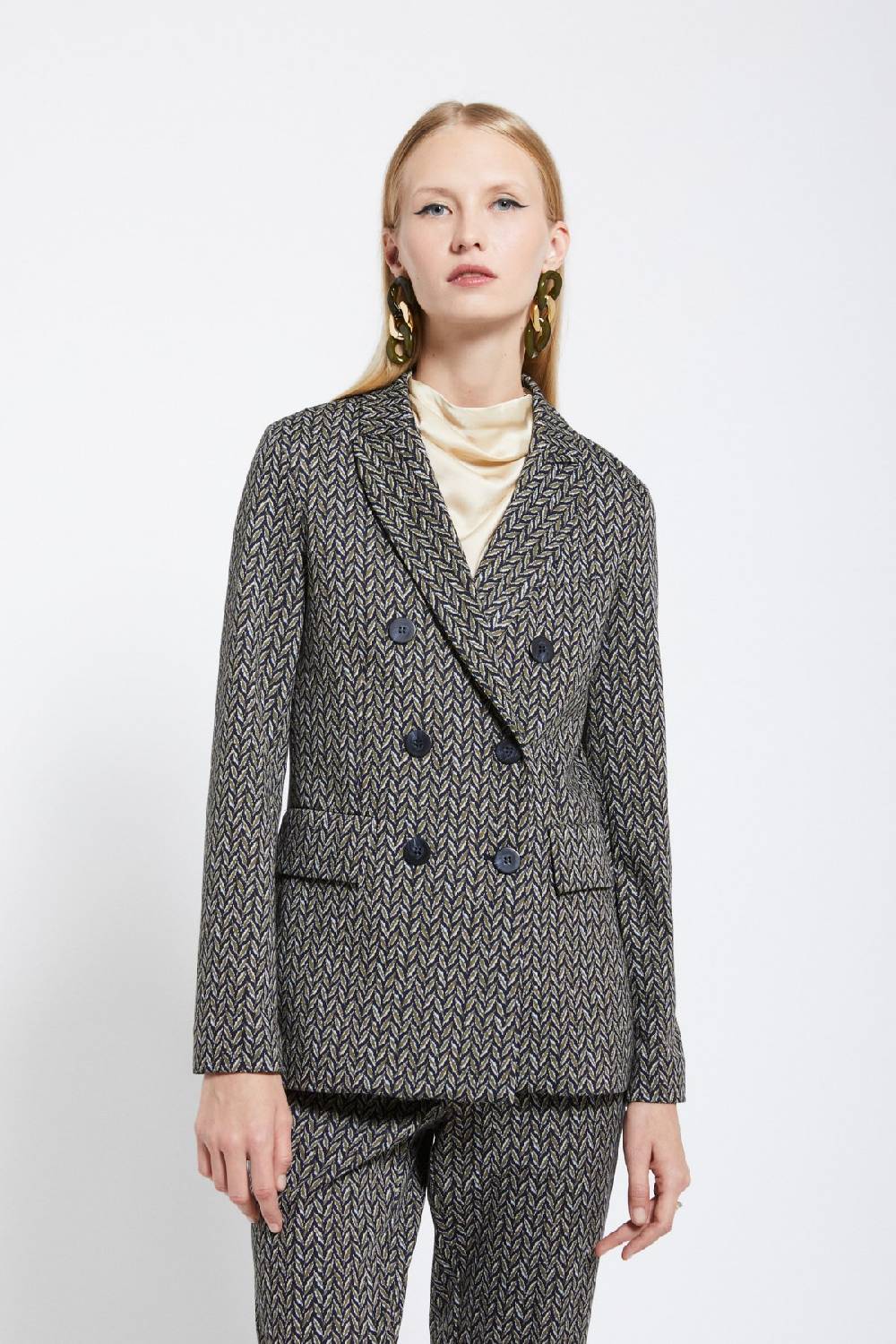 ottod'Ame Double-breasted jacket In Linea