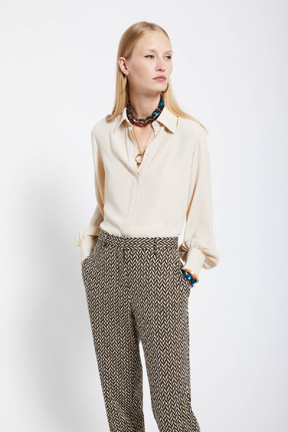 ottod'Ame Silk-blend shirt Pezzi Unici