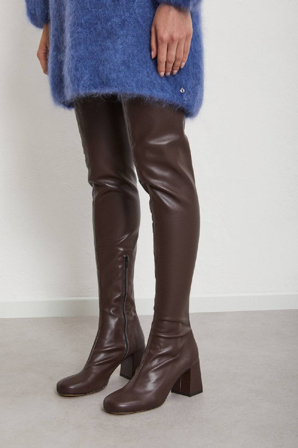 ottod'Ame Leather over-the-knee boots Affare Del Giorno