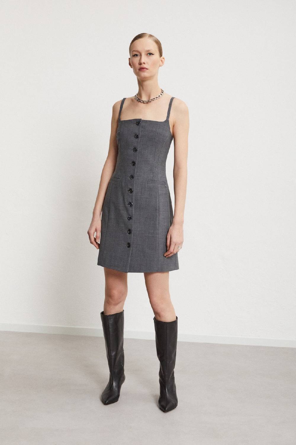 ottod'Ame Short dress with buttons Sottocosto