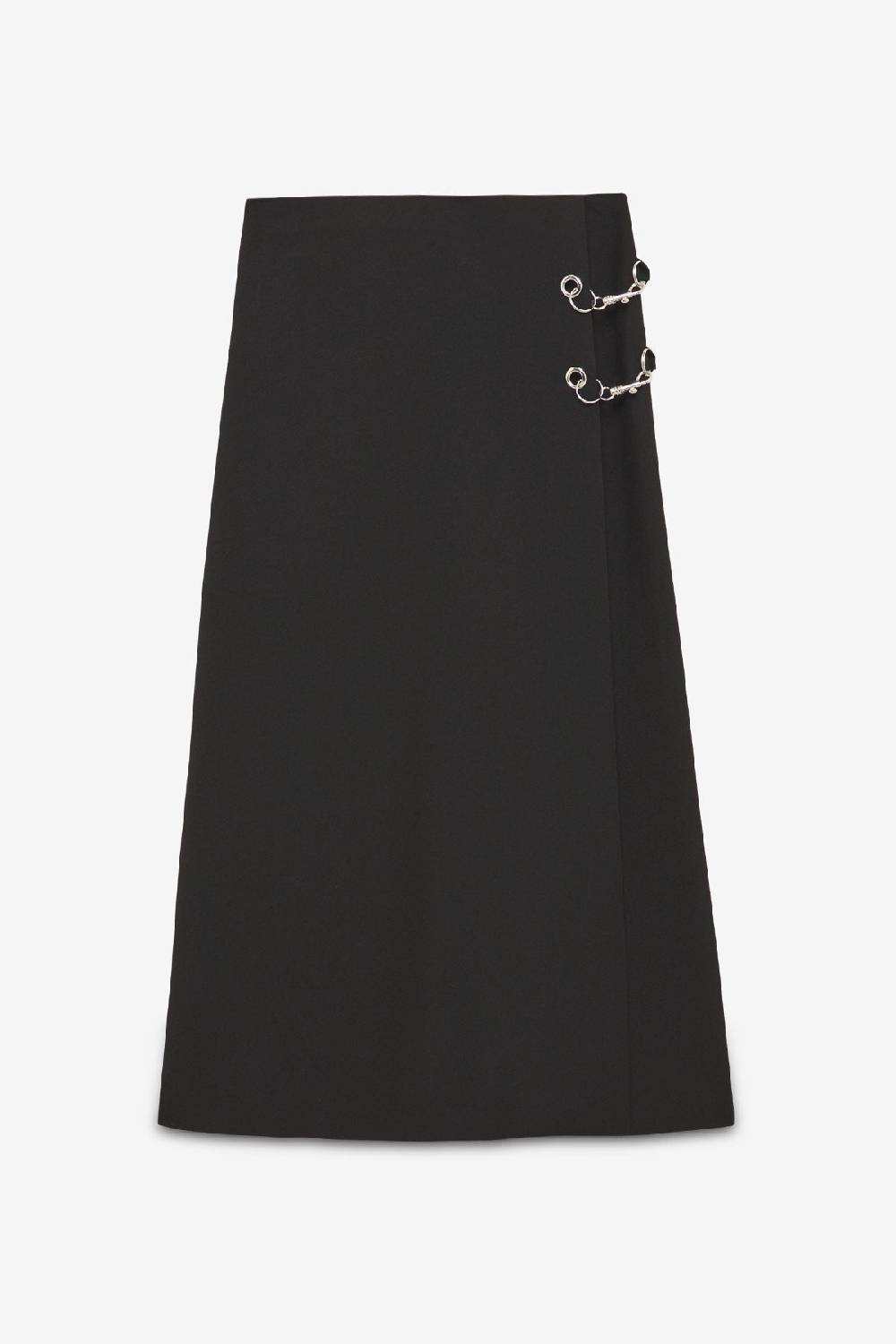 ottod'Ame Long skirt with grommet and chain Convenienza