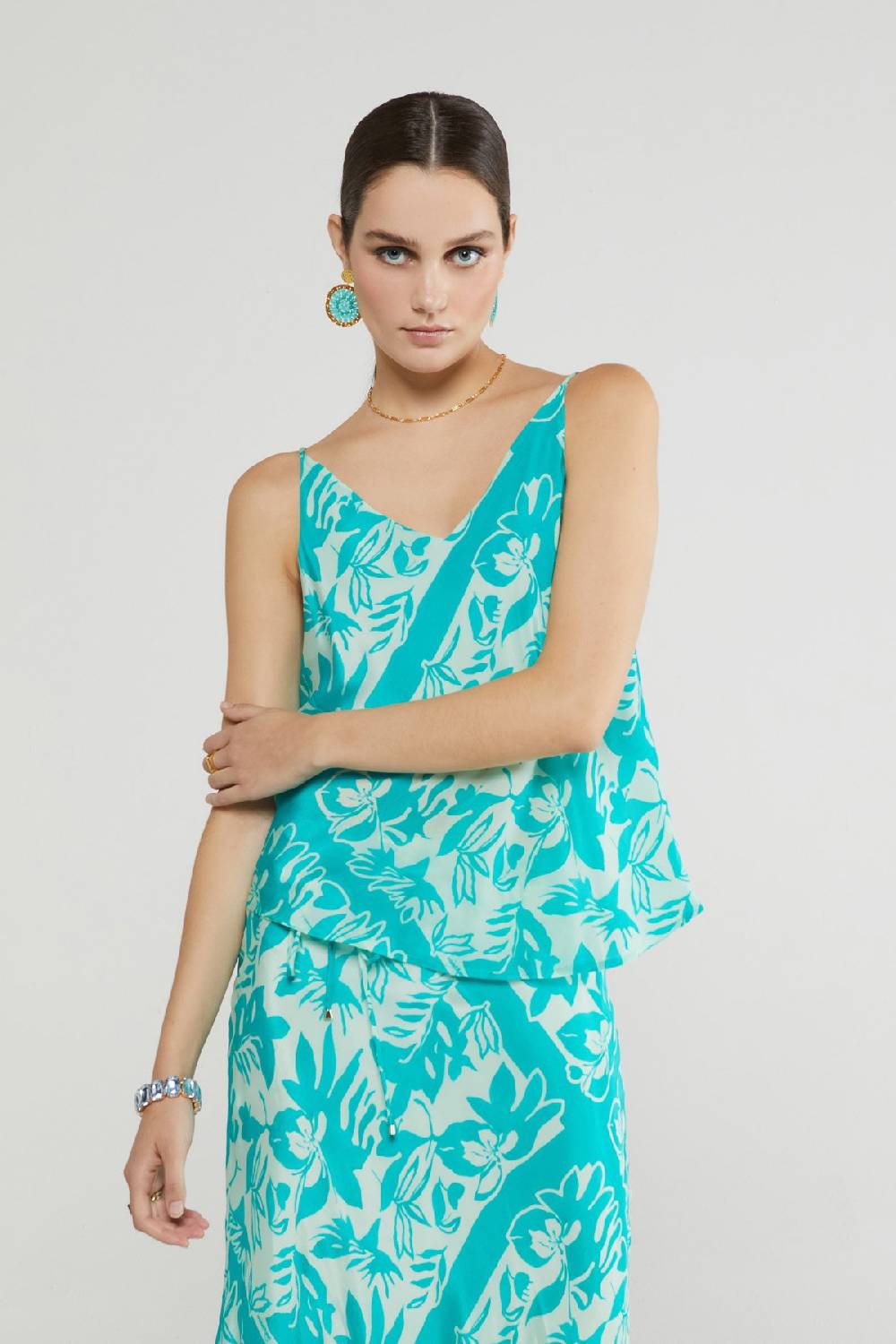 ottod'Ame Printed viscose top Saldi