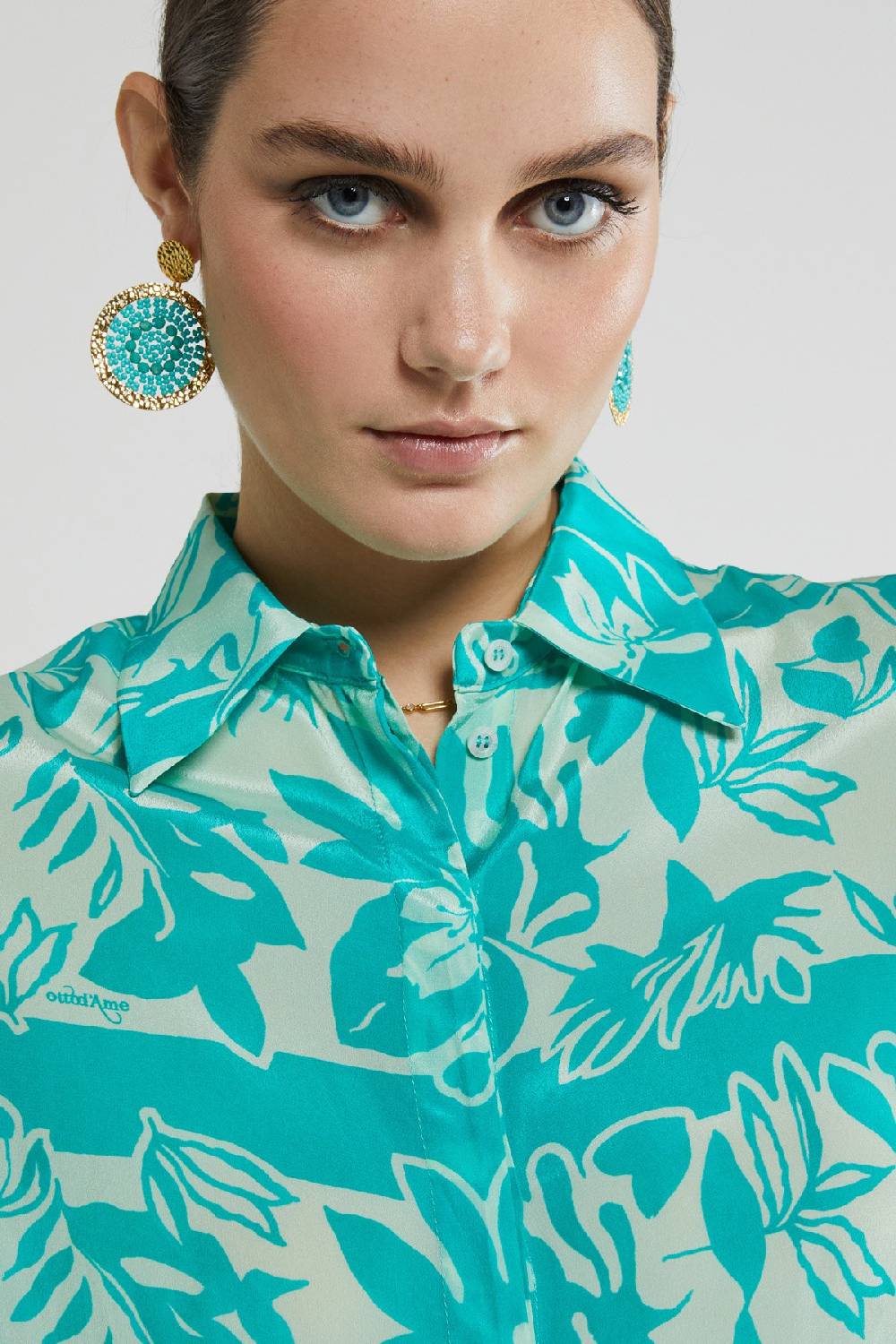 ottod'Ame Printed viscose shirt Offerte