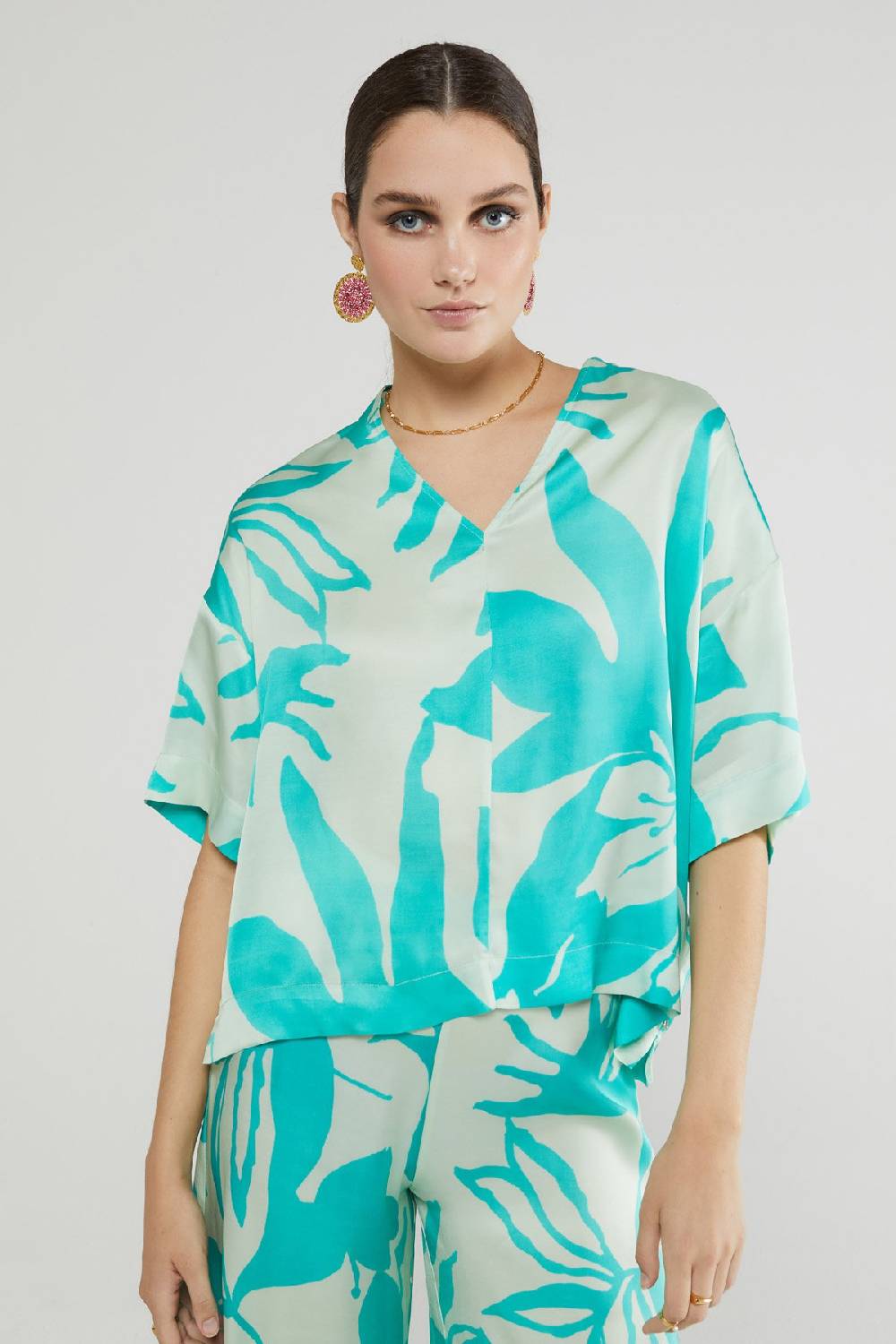 ottod'Ame Printed viscose sweater Hotsell
