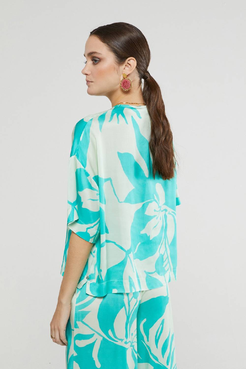 ottod'Ame Printed viscose sweater Hotsell