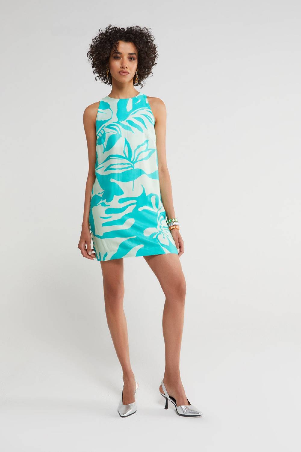 ottod'Ame Printed viscose short dress Vendita Calda