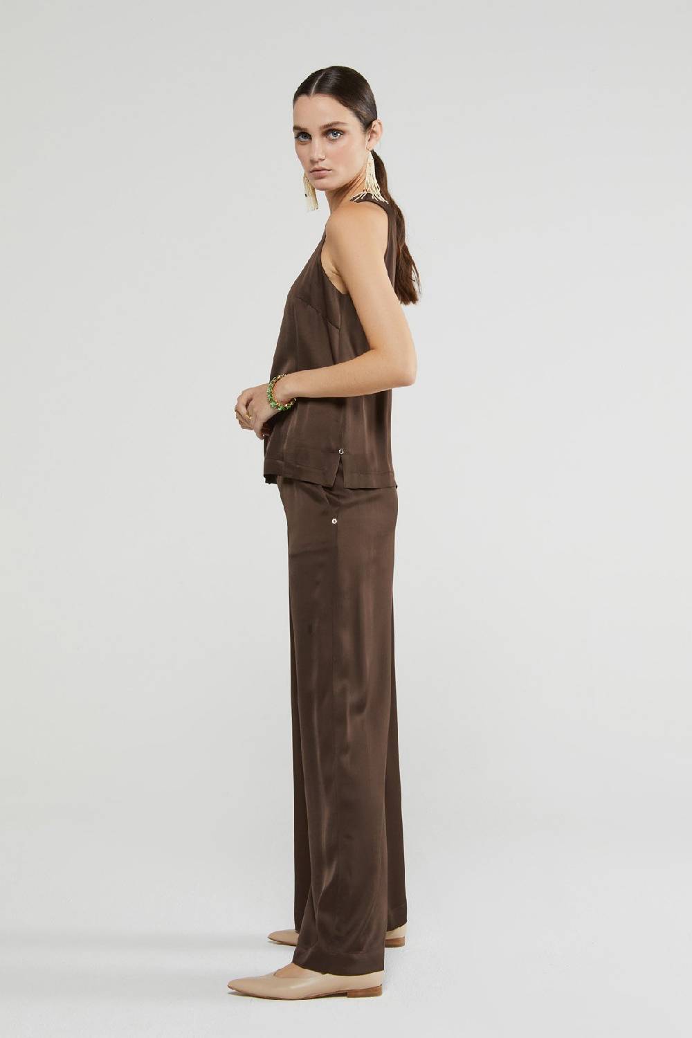ottod'Ame Viscose palazzo trousers Moda