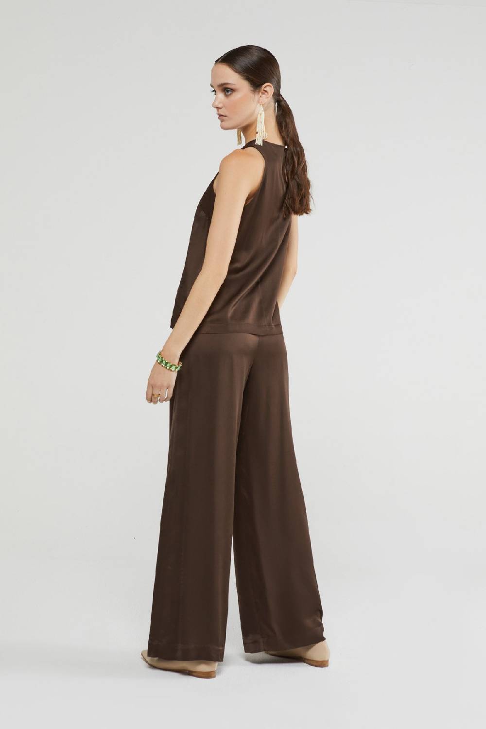 ottod'Ame Viscose palazzo trousers Moda