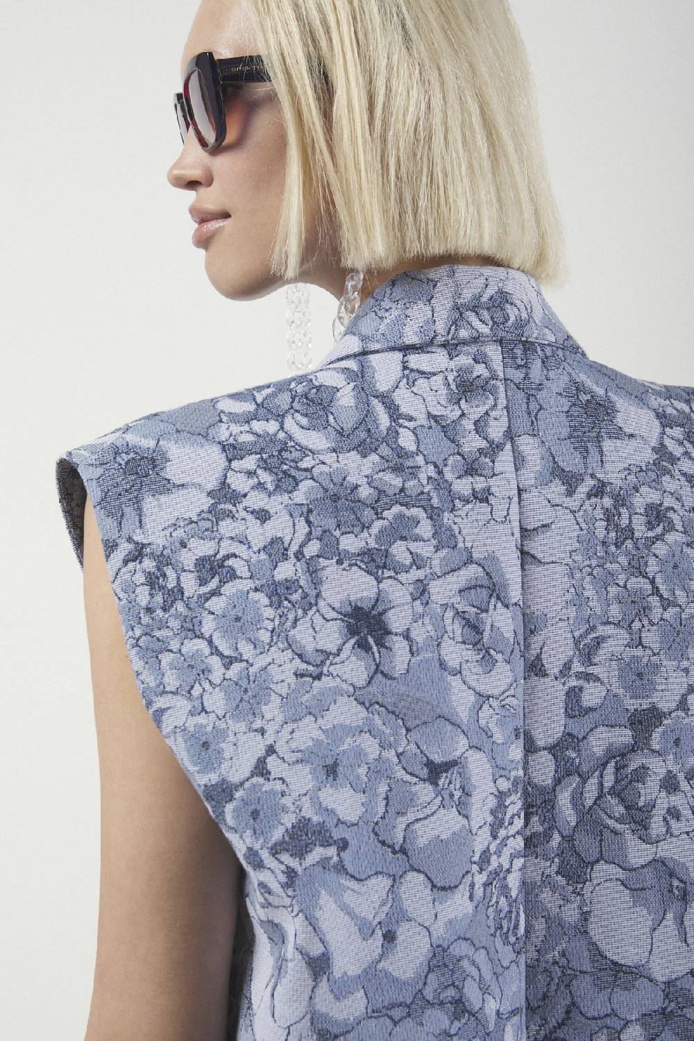 ottod'Ame Printed sleeveless blazer Qualità Garantita