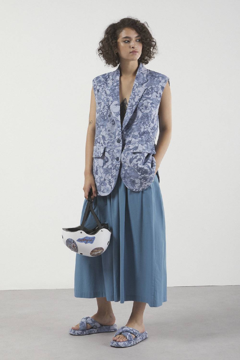ottod'Ame Printed sleeveless blazer Qualità Garantita