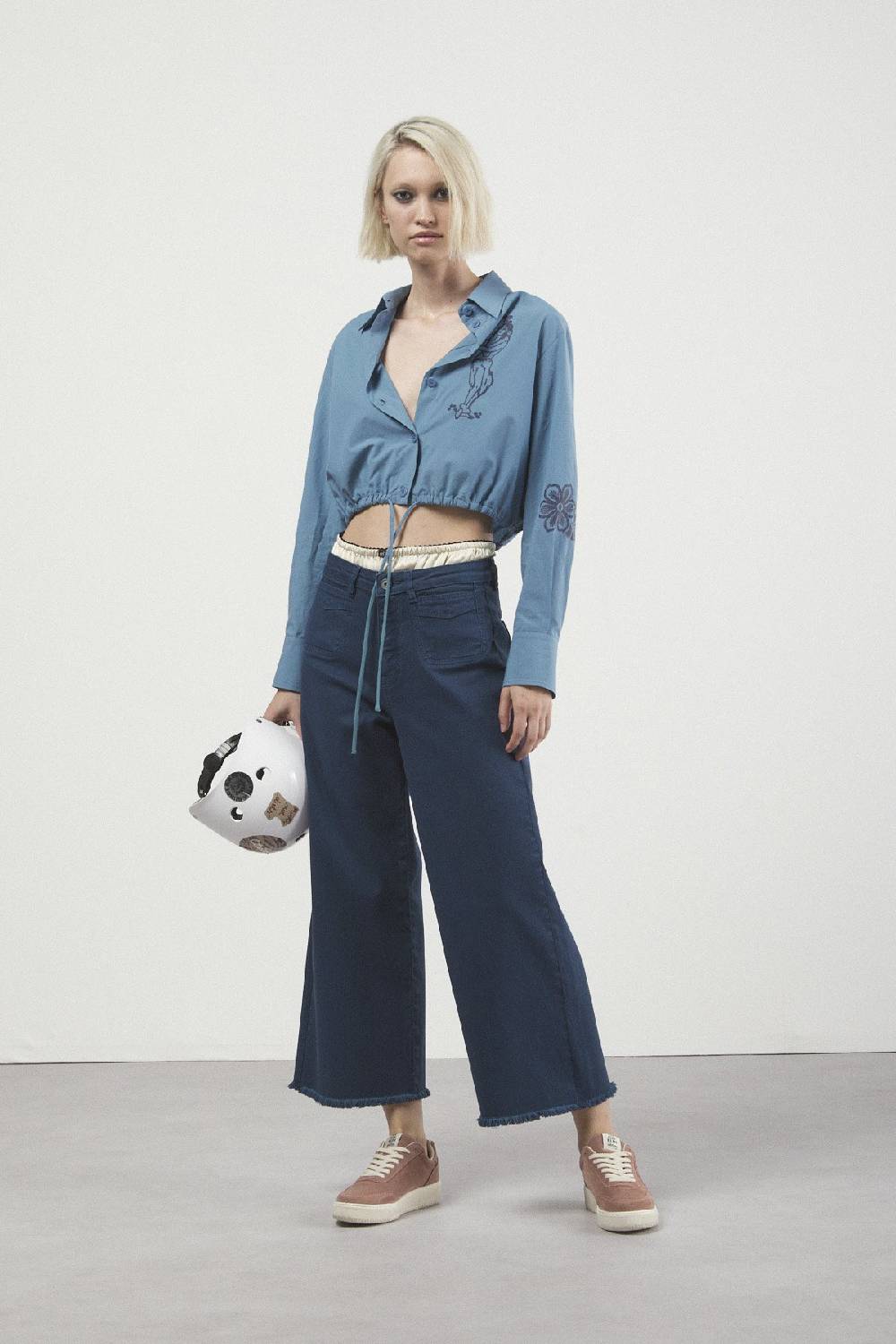 ottod'Ame Jeans Cropped French Consegna Veloce