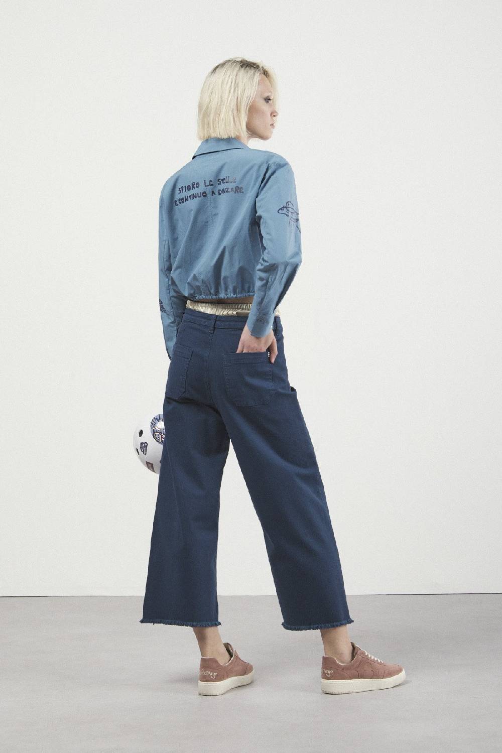 ottod'Ame Jeans Cropped French Consegna Veloce