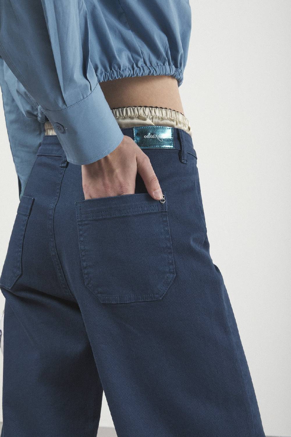 ottod'Ame Jeans Cropped French Consegna Veloce