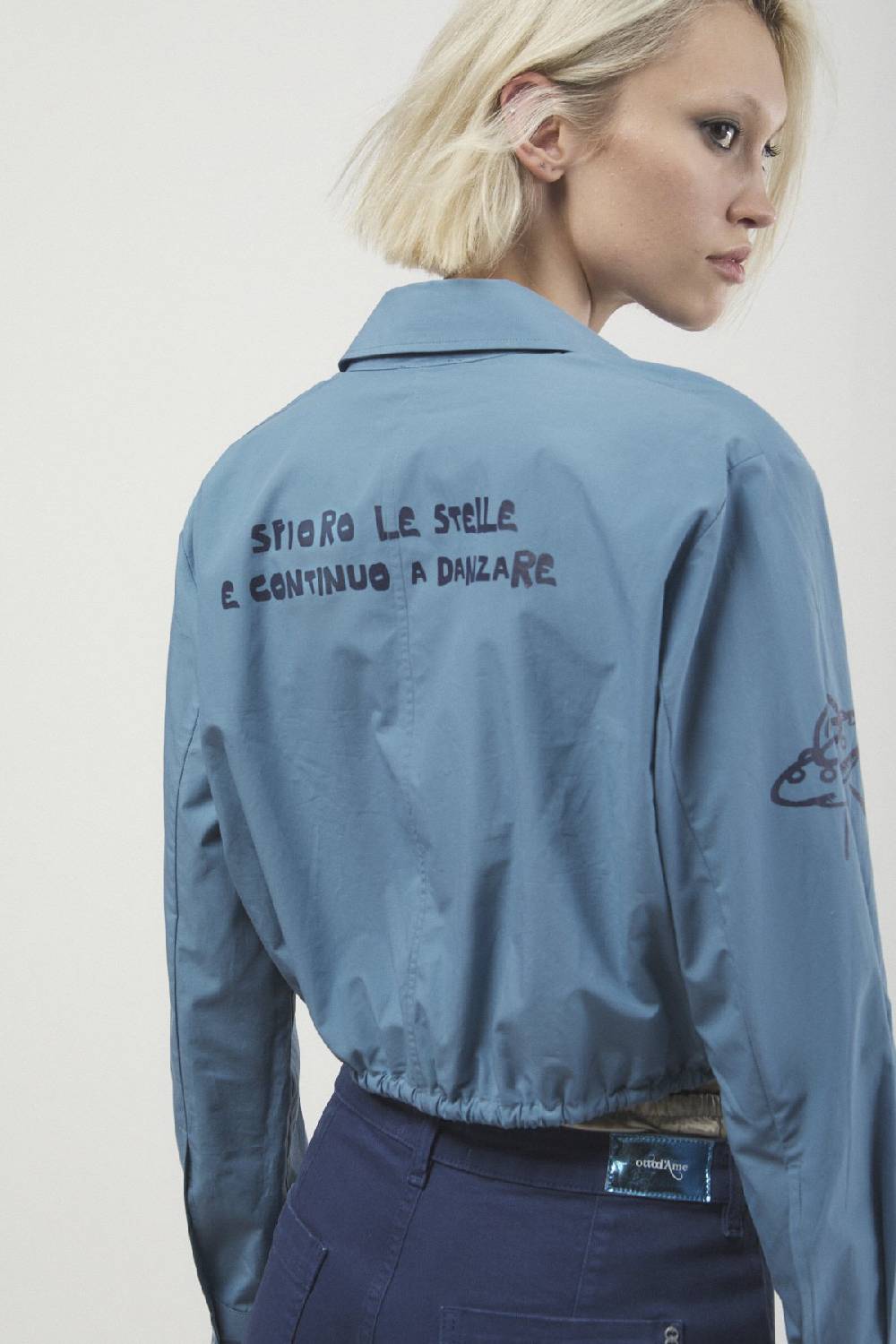 ottod'Ame Poplin cropped shirt Saldi