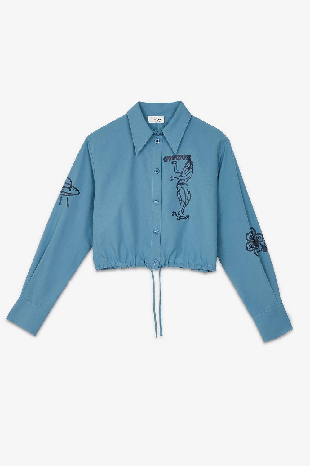 ottod'Ame Poplin cropped shirt Saldi