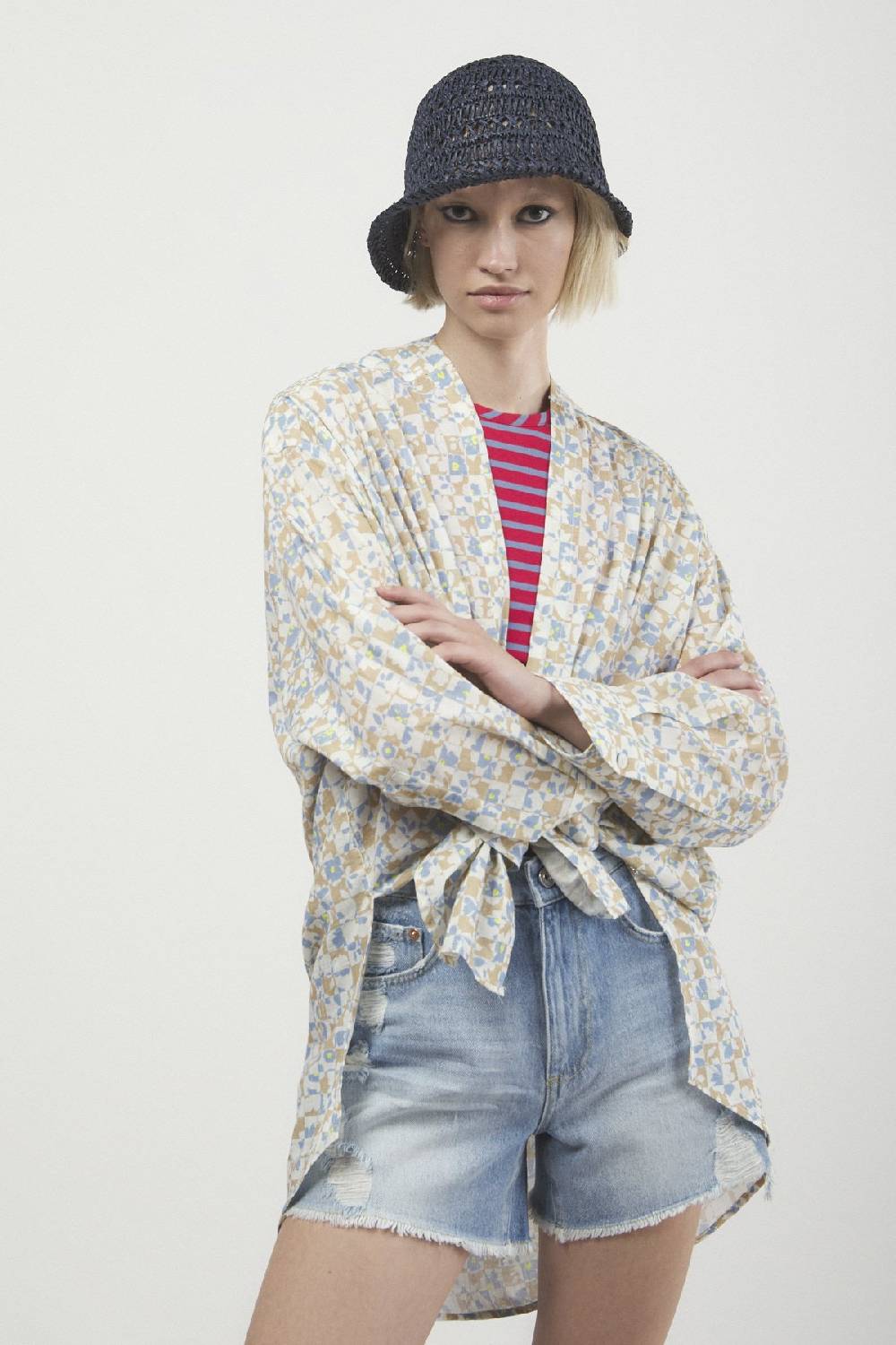 ottod'Ame Printed oversize shirt Hotsell