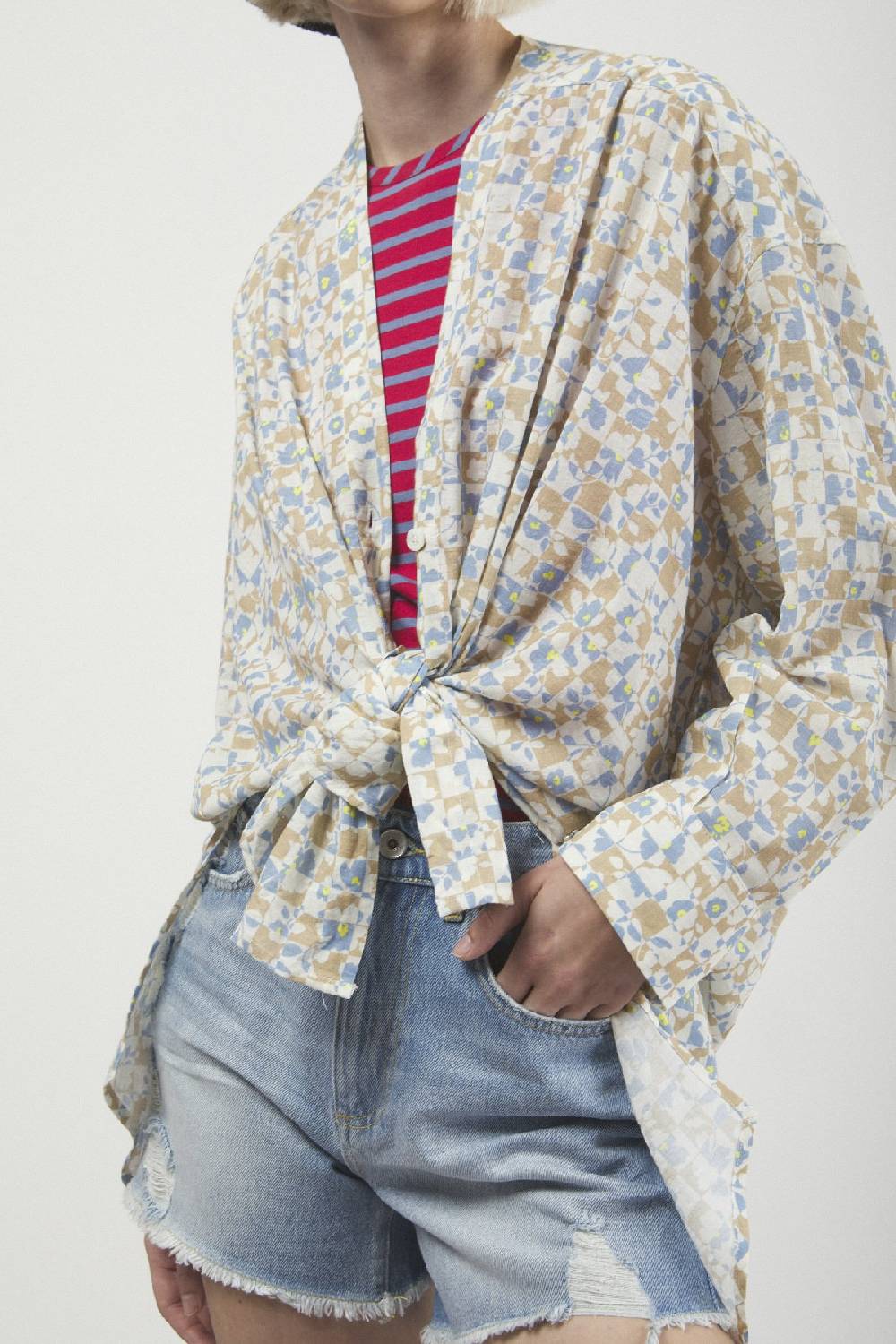 ottod'Ame Printed oversize shirt Hotsell