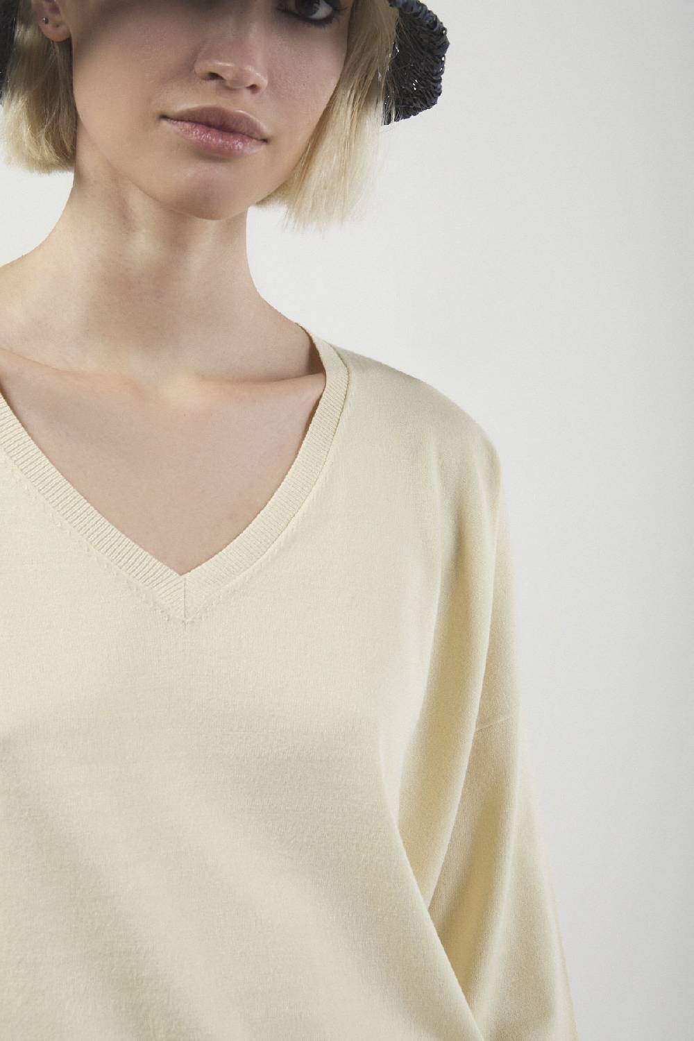 ottod'Ame Viscose blend smooth sweater Vendita Calda