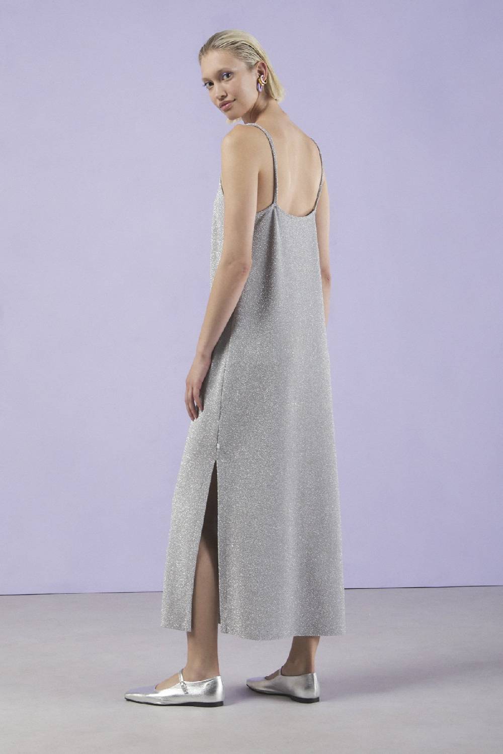 ottod'Ame Long dress with lurex Nuovo