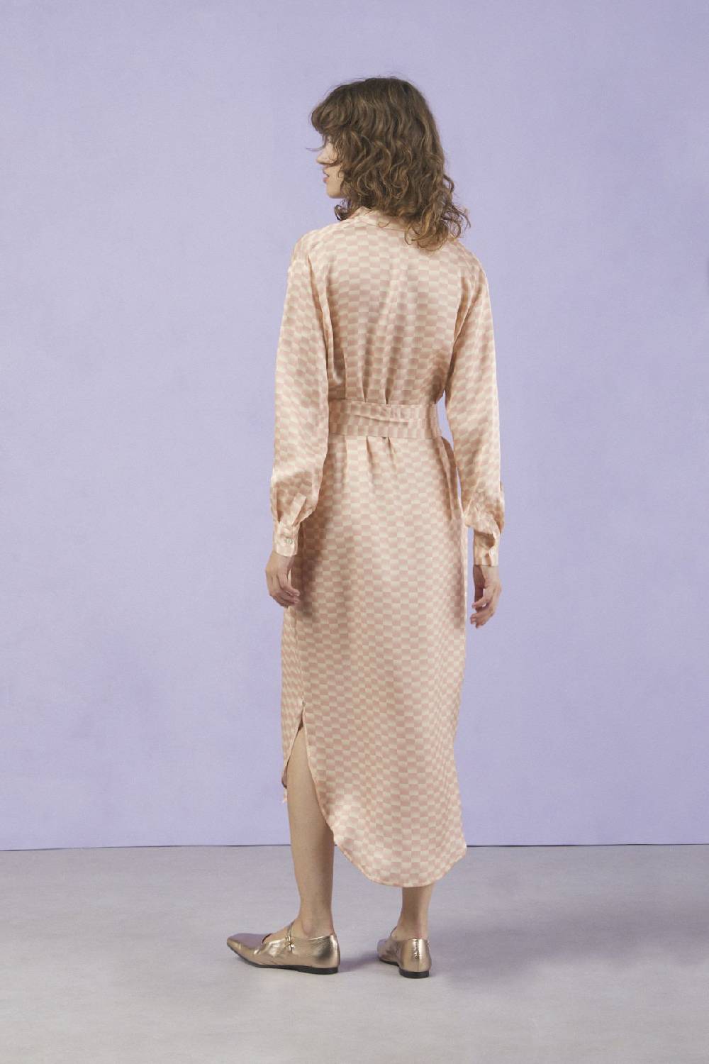 ottod'Ame Viscose long dress with sash Spedizione Gratuita