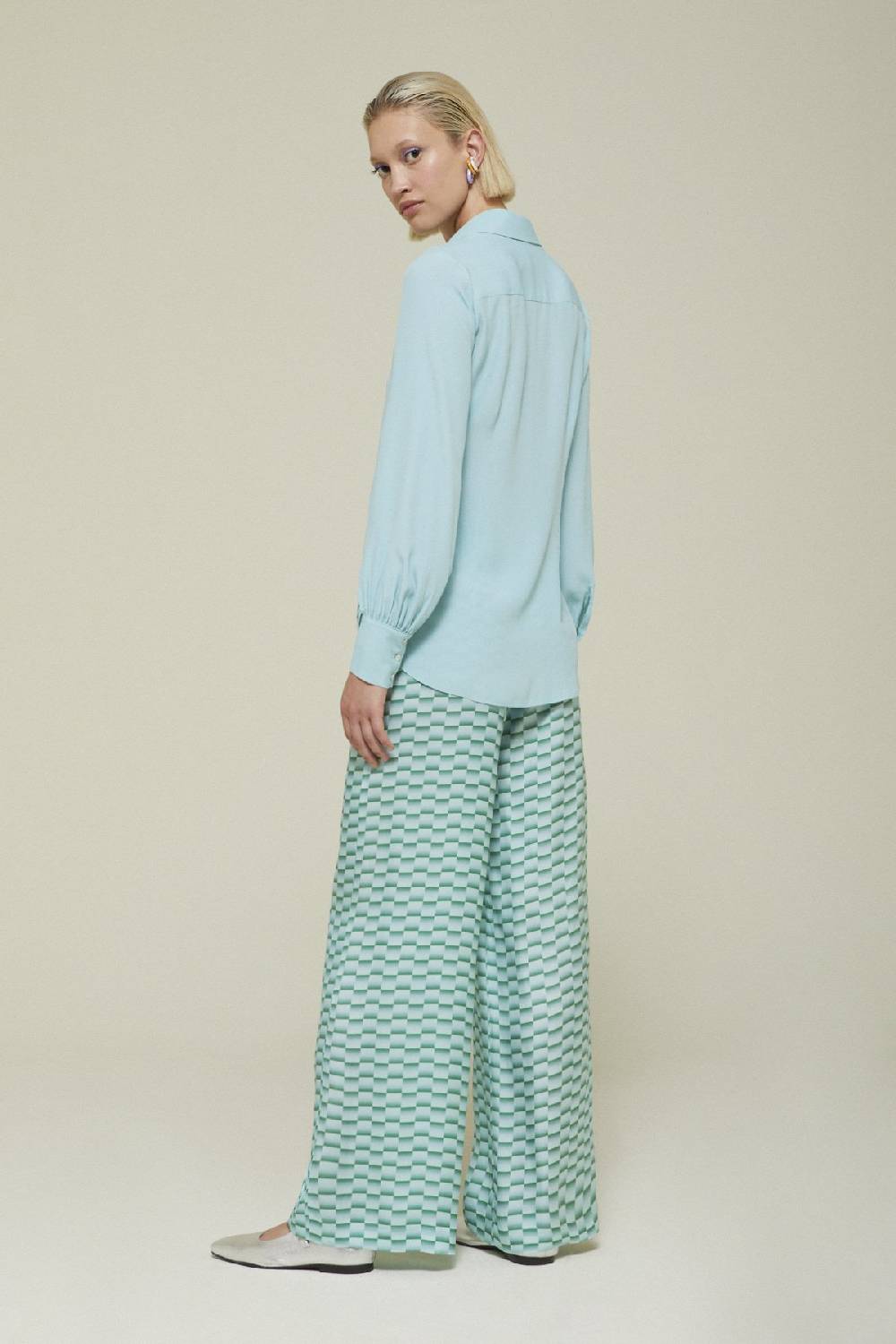 ottod'Ame Viscose palazzo trousers Qualità Garantita