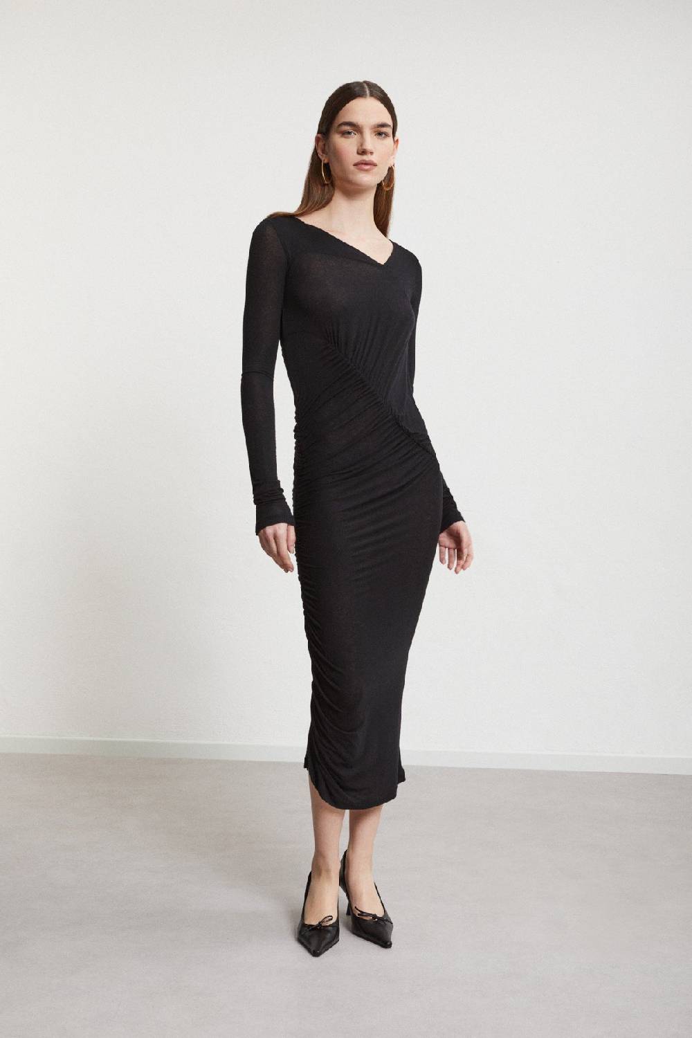ottod'Ame Stretch viscose long dress Sottocosto