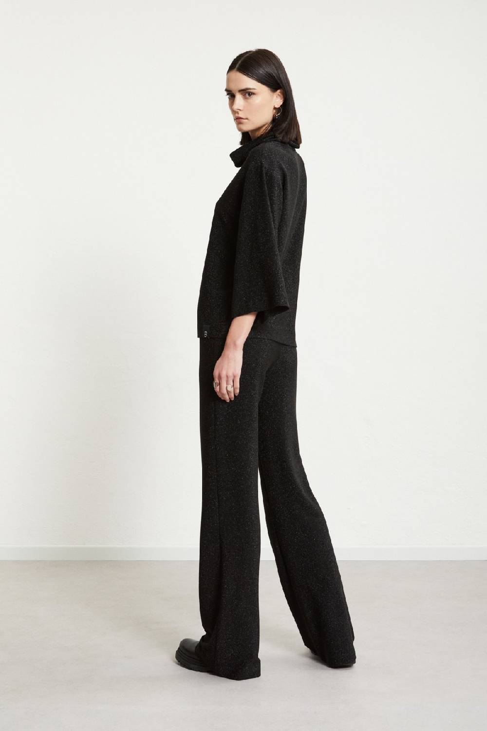 ottod'Ame Viscose trousers with lurex Sconto