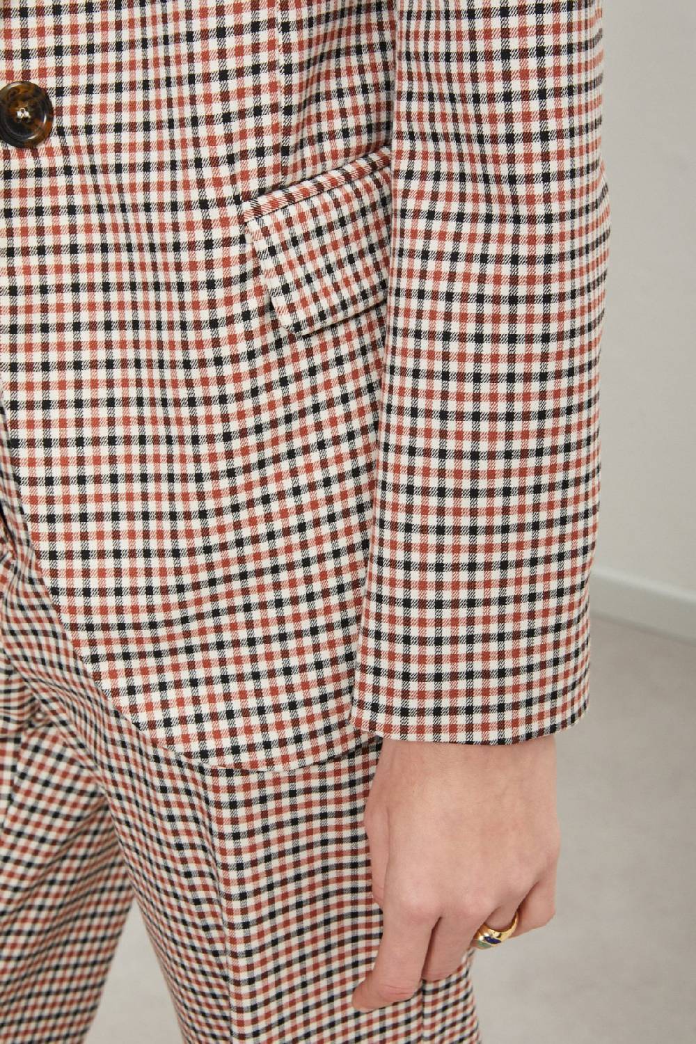 ottod'Ame Printed check jacket In Vendita