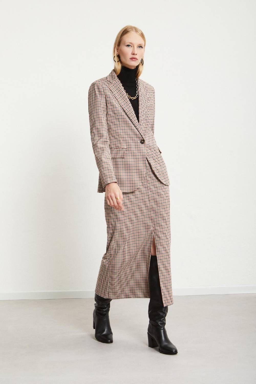 ottod'Ame Printed check jacket In Vendita