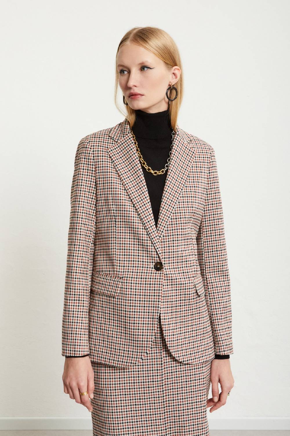 ottod'Ame Printed check jacket In Vendita