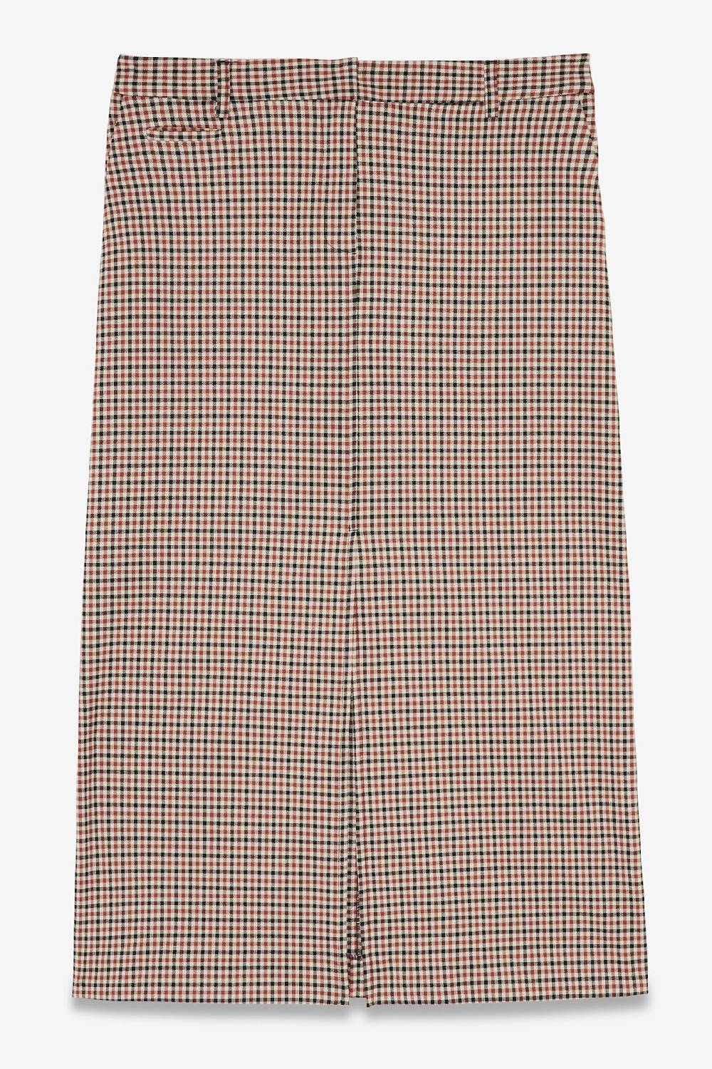 ottod'Ame Printed check long skirt Saldi