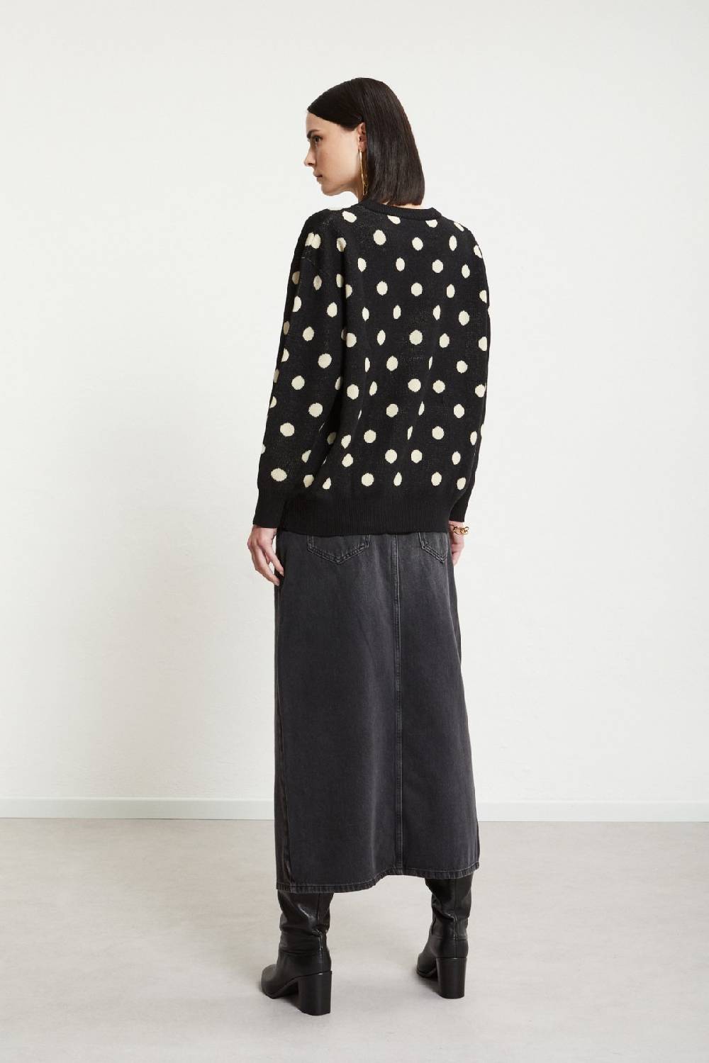 ottod'Ame Denim long skirt Vendite Flash