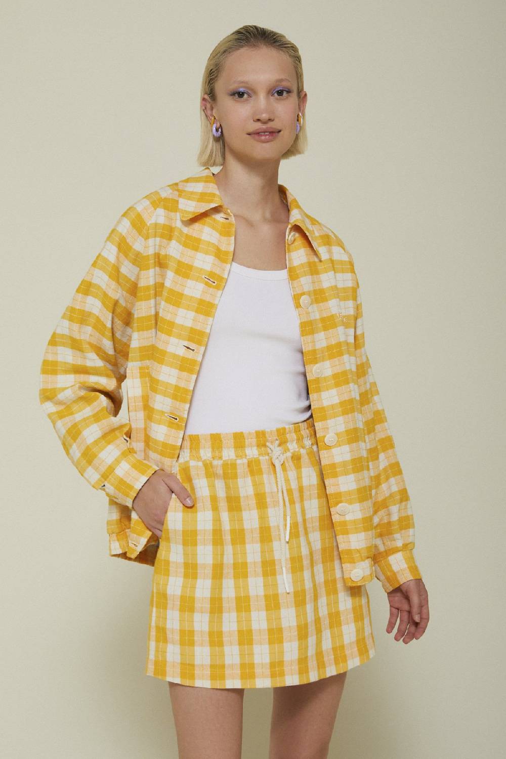 ottod'Ame Linen blend shirt jacket Vendita