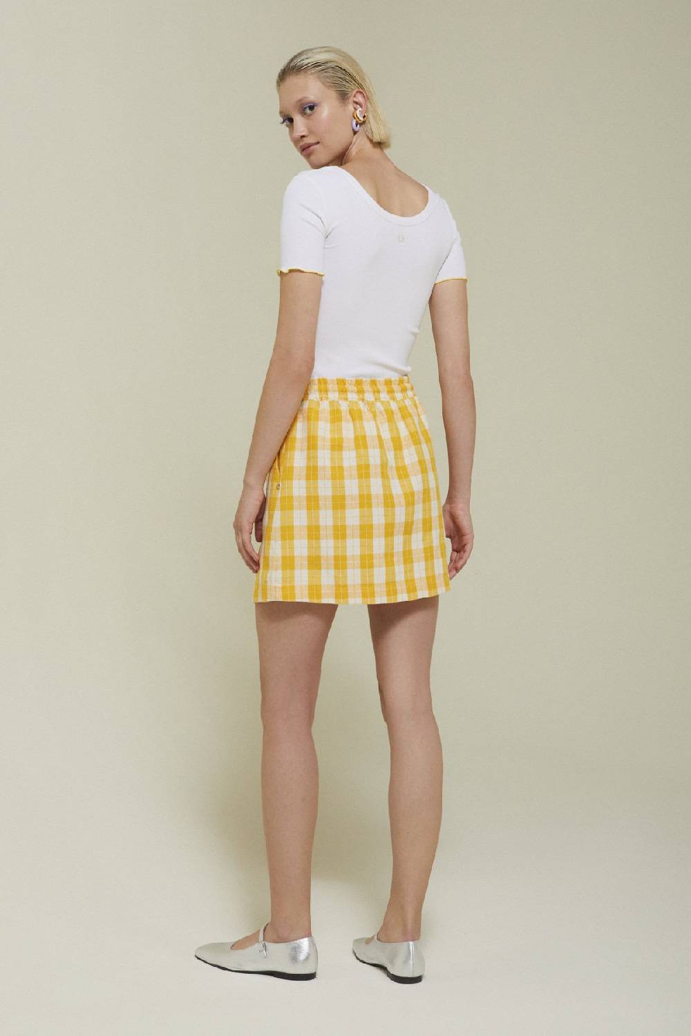 ottod'Ame Linen blend mini skirt Promozione