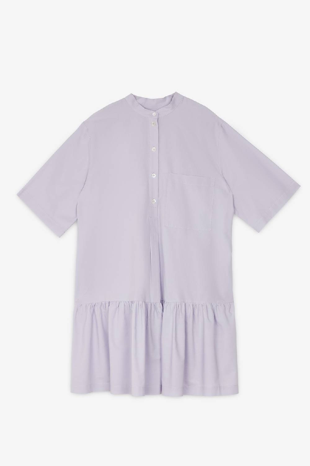 ottod'Ame Poplin short dress with ruffles Qualità Garantita