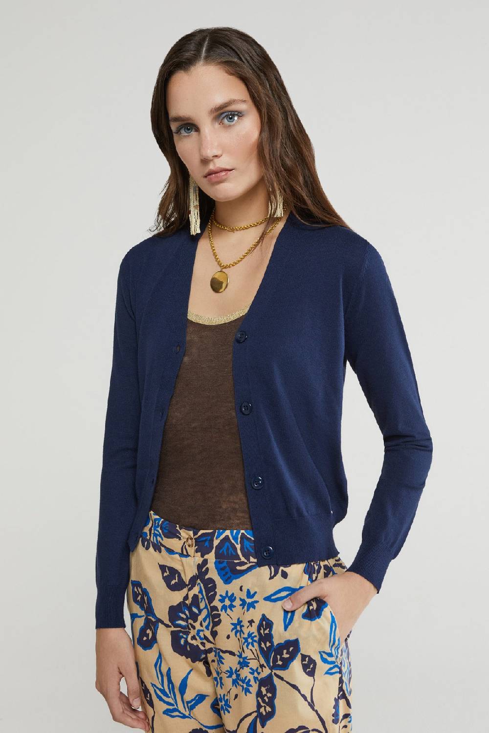 ottod'Ame Long-sleeved cardigan Consegna Veloce