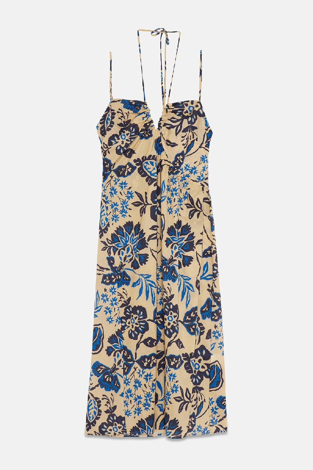 ottod'Ame Cotton midi dress with drawstring Fino Al -60%