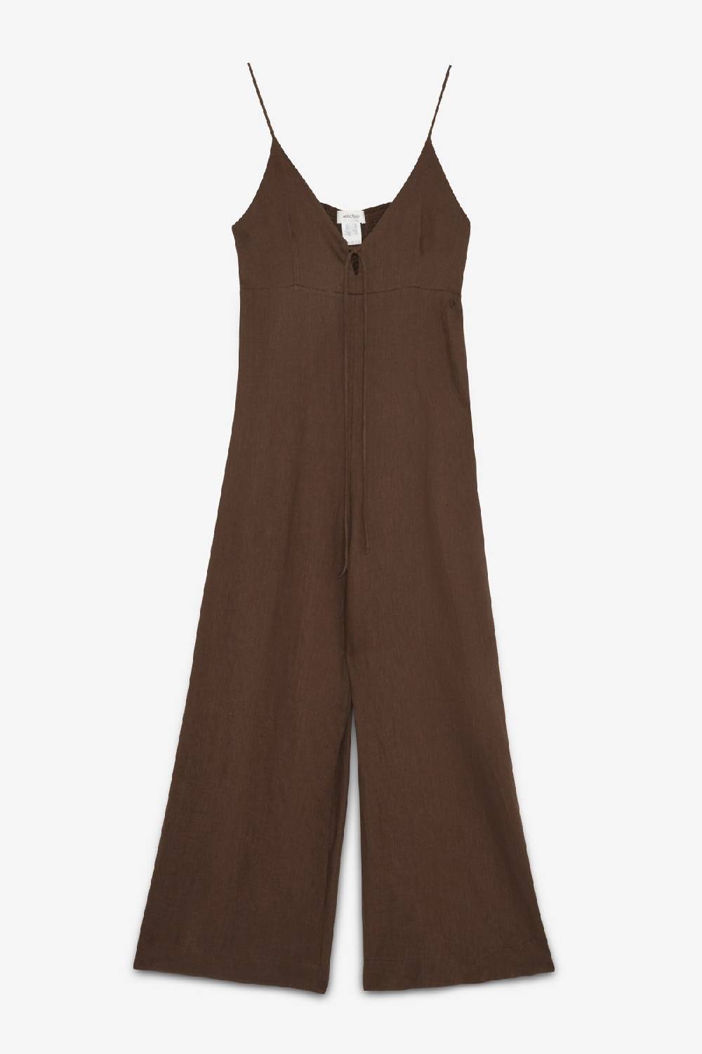 ottod'Ame Linen jumpsuit with lace Prezzo Ridotto
