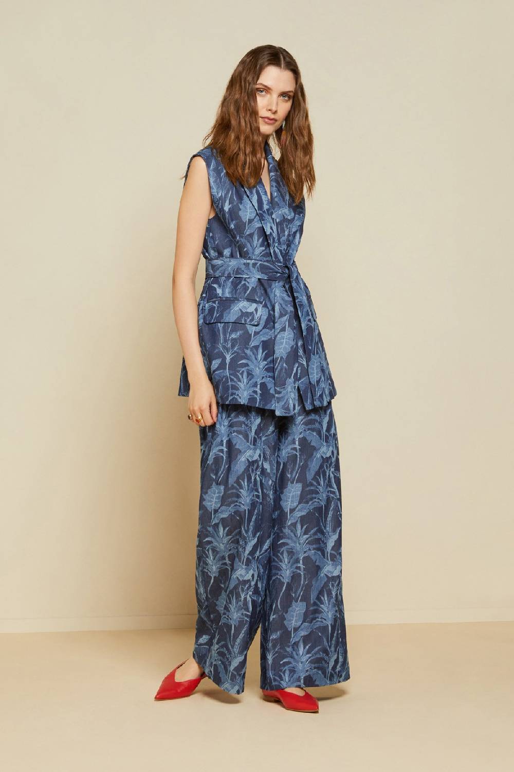 ottod'Ame Cotton sleeveless jacket