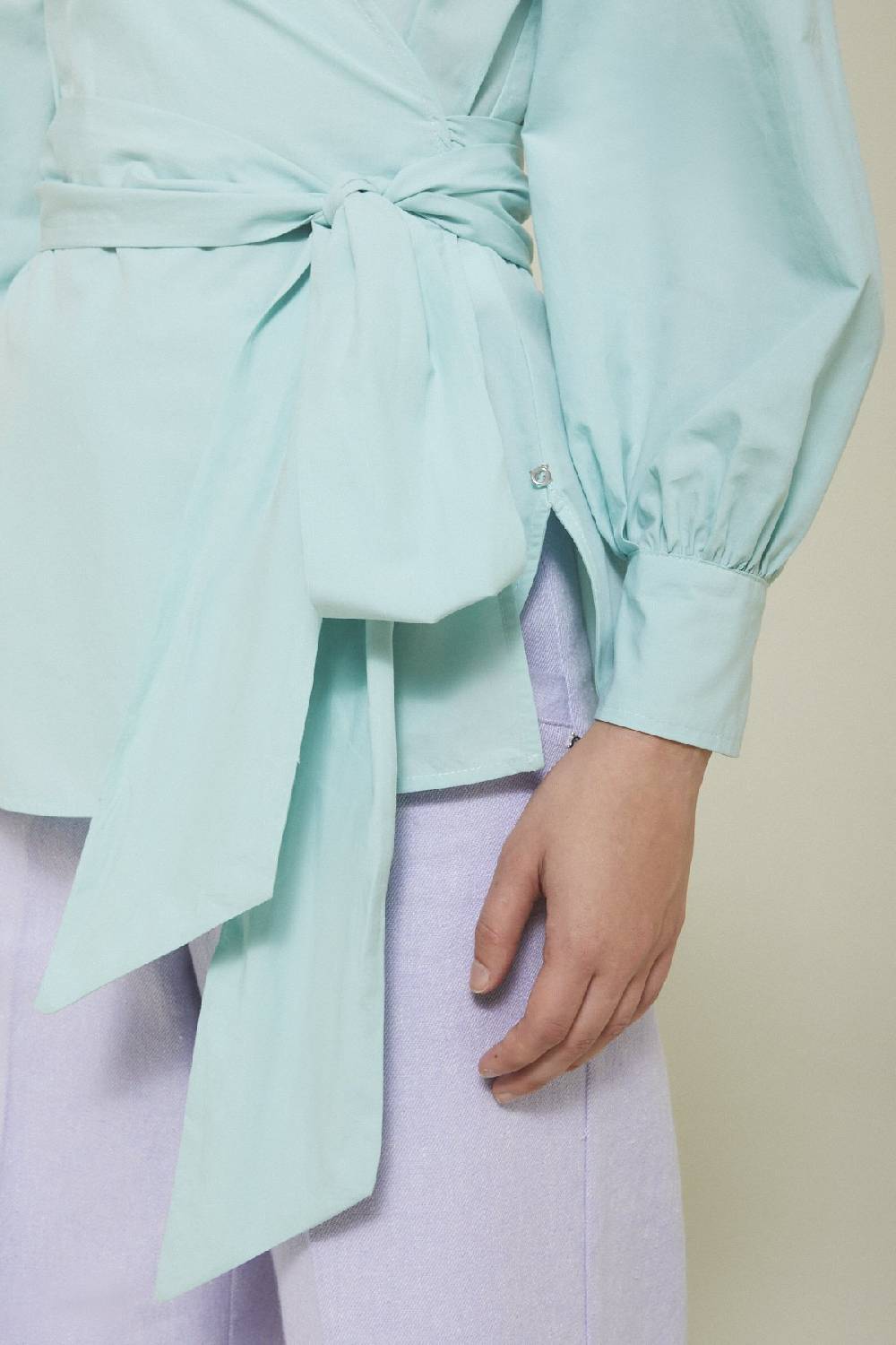 ottod'Ame Poplin sweater with sash Offerte