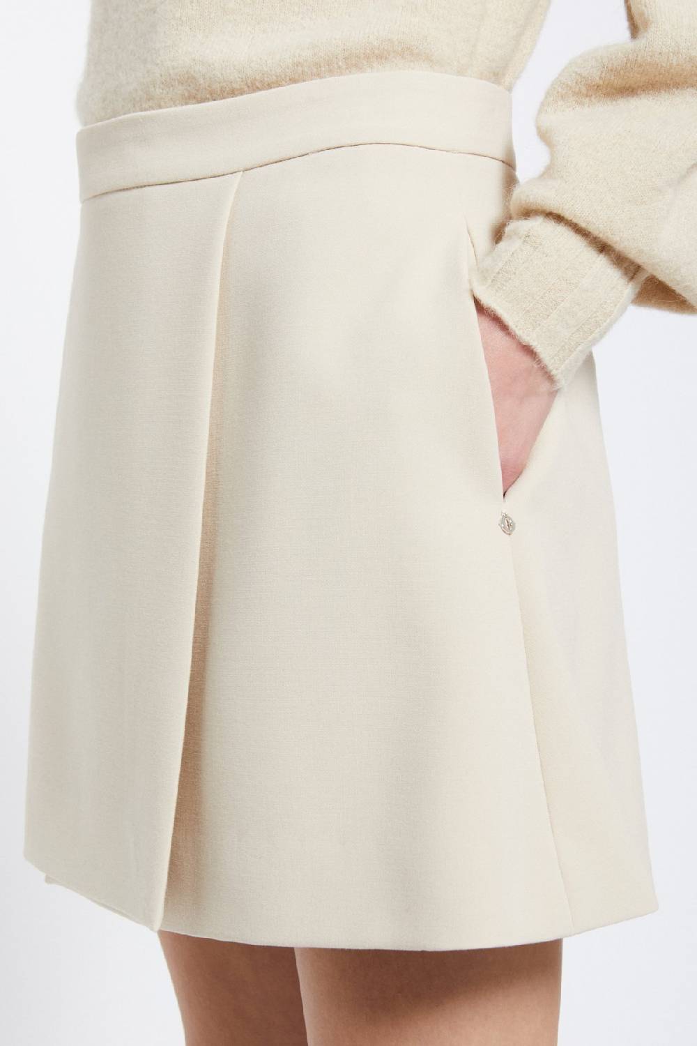 ottod'Ame Solid mini skirt Qualità