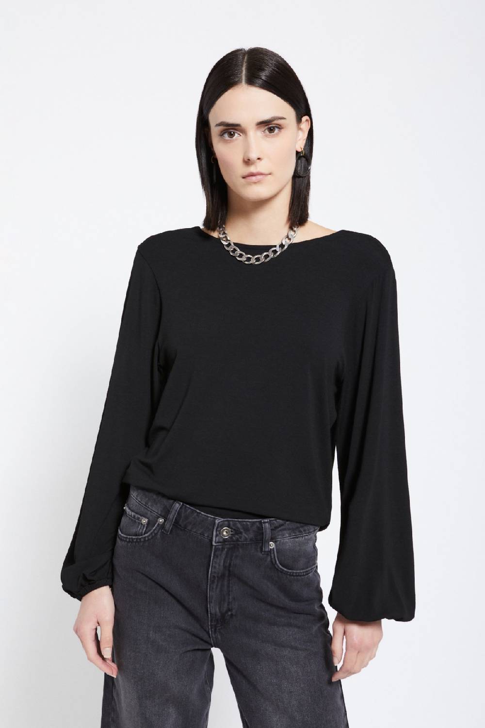 ottod'Ame Viscose blouse with flared sleeves 50% di sconto con spedizione gratuita