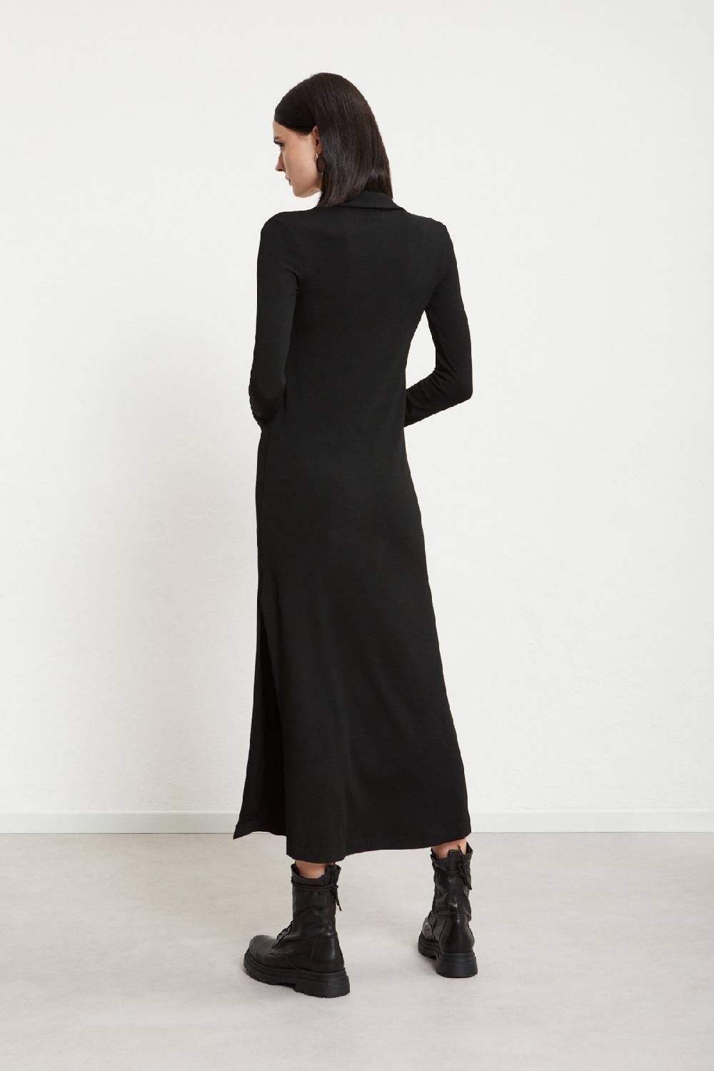 ottod'Ame Viscose long dress with slits Negozi Online