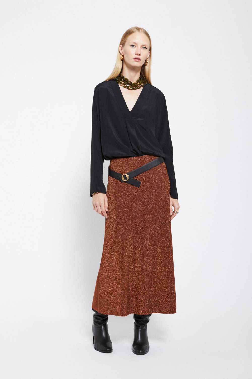 ottod'Ame Silk-blend blouse