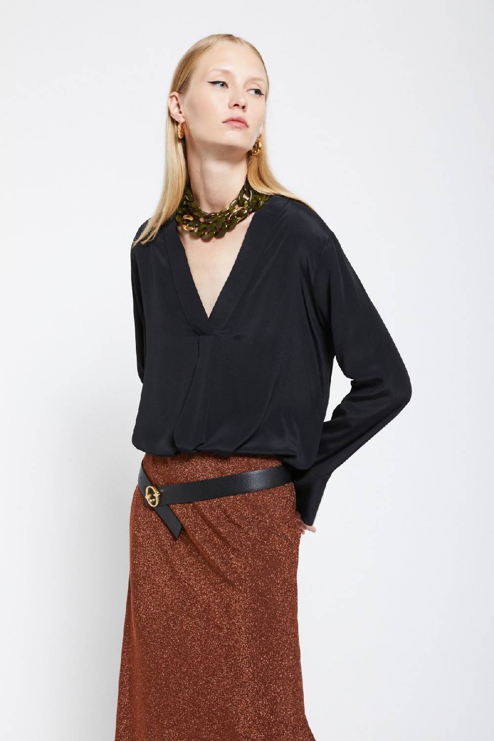 ottod'Ame Silk-blend blouse Fino Al -60%