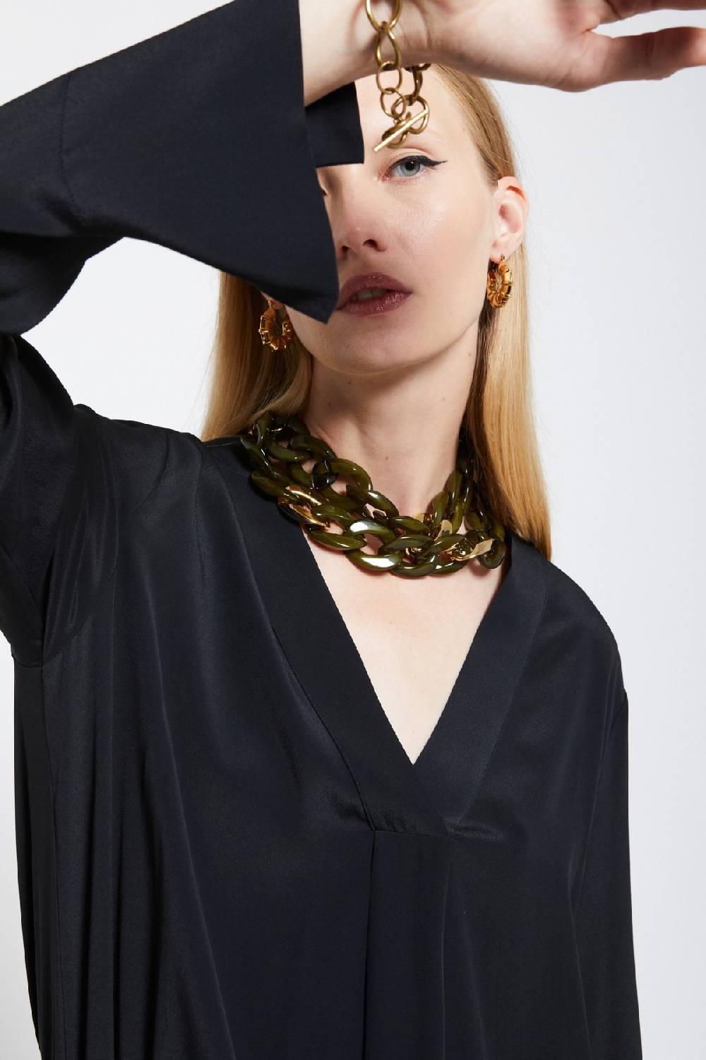 ottod'Ame Silk-blend blouse Fino Al -60%