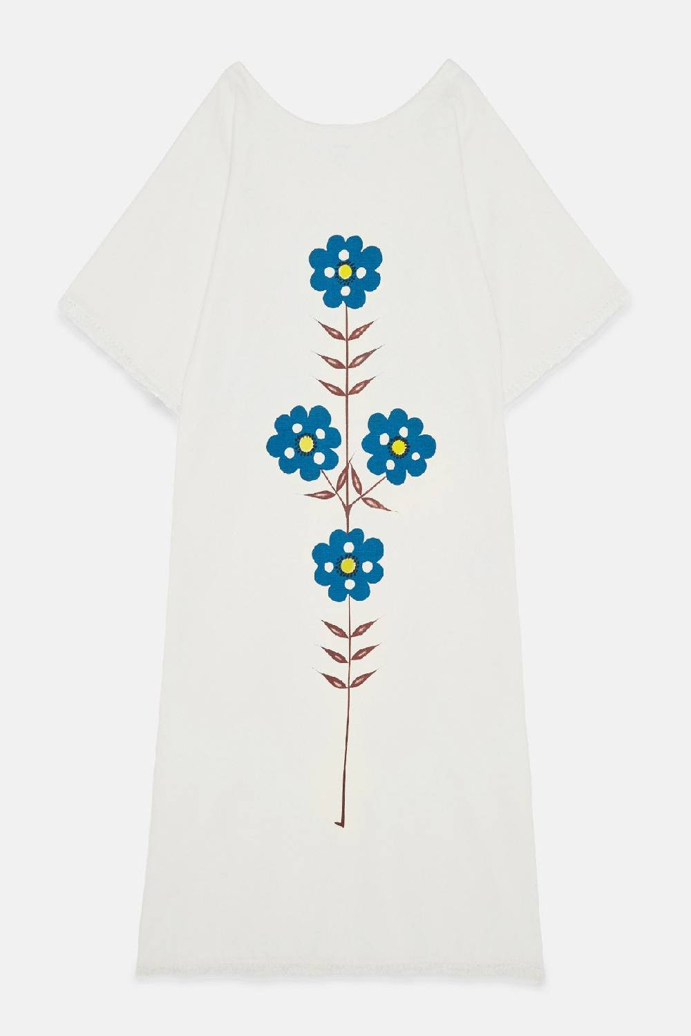ottod'Ame Cotton kaftan long dress with embroideries Presa